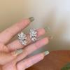 Elegant Rhinestone Flower Stud Earrings: Fashionable & Trendy for 2025