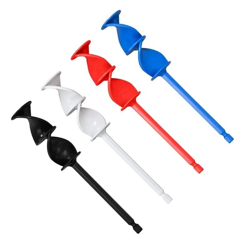 4Pcs Reusable Paint Mixer Epoxy Mixer Paddles Multipurpose Mixer Drill Attachment for Resin Paint Silicone Ceramic