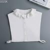 Girls Bowknots Lapel Shirt Detachable Collar Autumn Sweater Blouse Women Fake Collar Girls Removable Shirt Neck False Collar