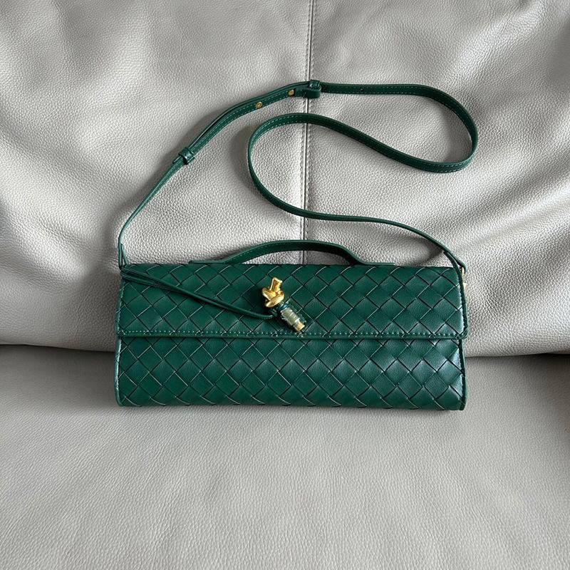 Neue Clutch handgewebte Handtasche Abendtasche Leder-Schloss-Tasche Umhängetasche Messenger Bag Damen Handtasche