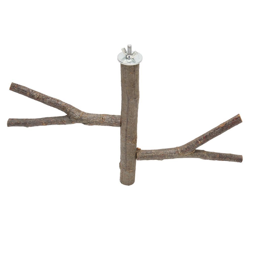 Gabbia giocattolo in legno per trespolo per uccelli, trespolo per uccelli in legno per calopsitte, inseparabili e pappagalli.