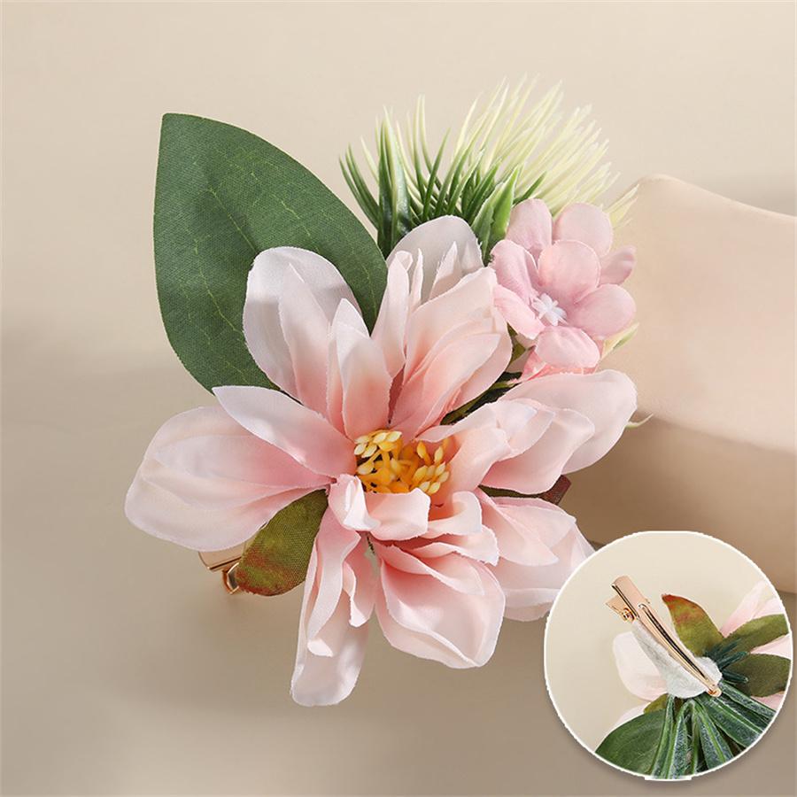 New fashion Bridal Bohemian Flower Hair Clip Ladies Bride Bridesmaid Wedding Duckbill Clip Hair Accessories  Gifts