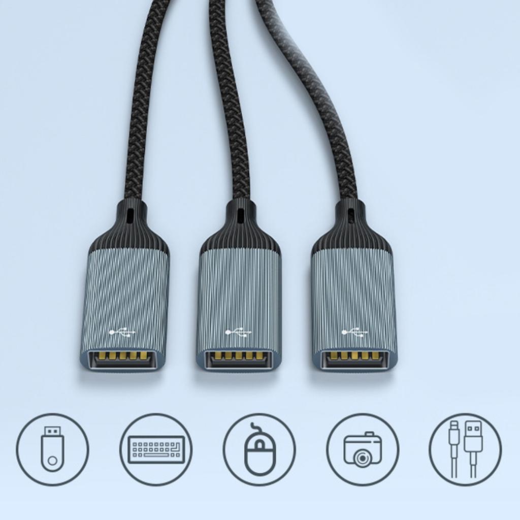 USB C Male To Two USB Female Splitter, Hubs For Laptop Tablet Telephone Gaming Consoles Devices Charging & Data Transfer