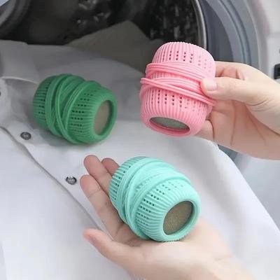 Can Add Detergent, Stain Remover Laundry Ball Anti Entanglement Washing Machine Filter Bag Cleaning