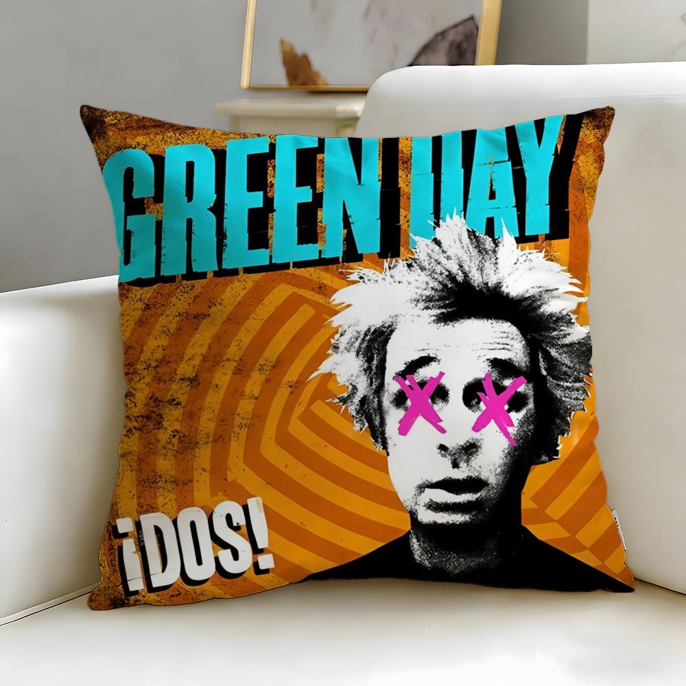 

classic band Green Day Cushion Cover Soft & Easy-Wash Pillow Case – Versatile for Couch, Bed, Travel and Office 30cmx30cm