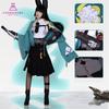 Zenless Zone Zero Hoshimi Miyabi Cosplay Kostyme Hodeplagg Halloween Karneval Konvensjonsantrekk