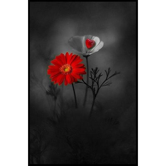 huacan Diamant Mozaic Flori Strasuri Diamant Broderie Diamant Pictură Floral Trandafir