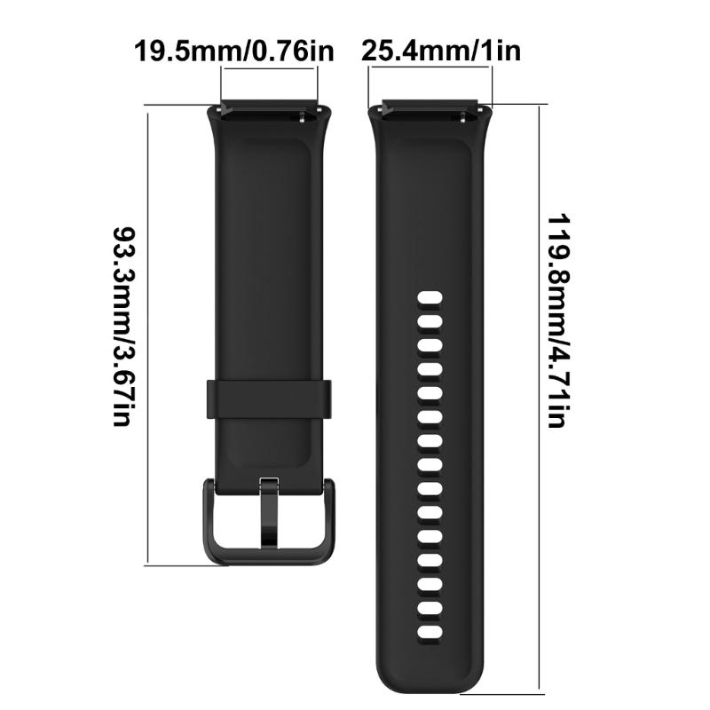 Silicone Wriststrap Replacement Quick Release Bracelet Smartwatch Silicone Band Breathable Belt Strap for V7