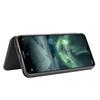 Carbon Fiber Flip Leather Case for Nokia 7.2 - Protective Phone Shell, 6.2