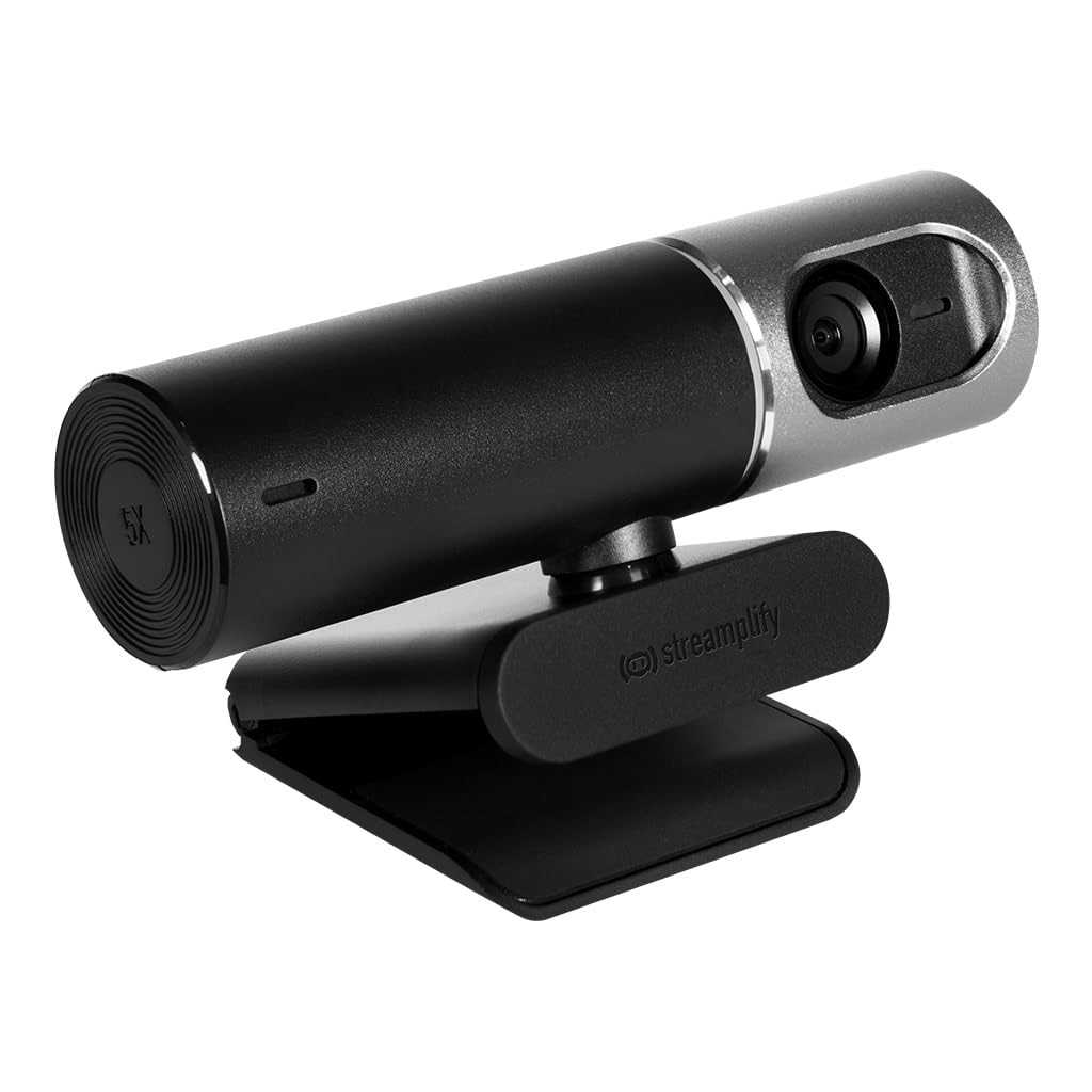 

Streamplify CAM Pro Web Camera million pixels 4K viewing angle 105 degrees 5xD zoom 720P 8.5 CAM-PRO-4K-8M30-BK