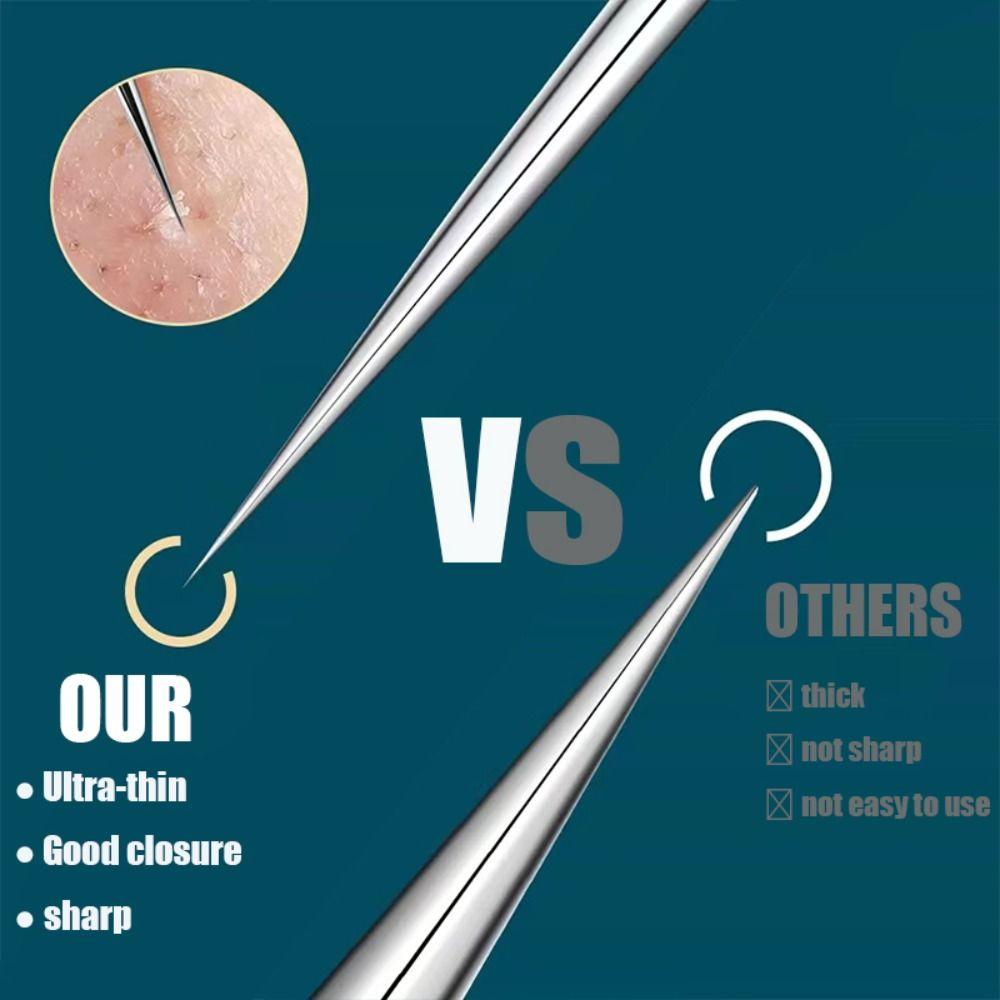 Deep Cleaner Facial Care Beauty Salon Blackhead Tweezers Cell Clip Acne Needle Pimple Remover