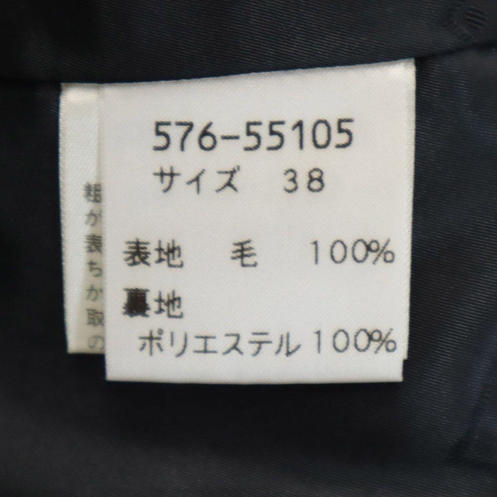 Givenchy Wool Check Pattern Skirt Suit Setup 38 Gray Women Used