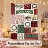 Wall Hanging TapestryChristmas Custom Name Print Art For Indoor Home Room Decoration Holiday Gift