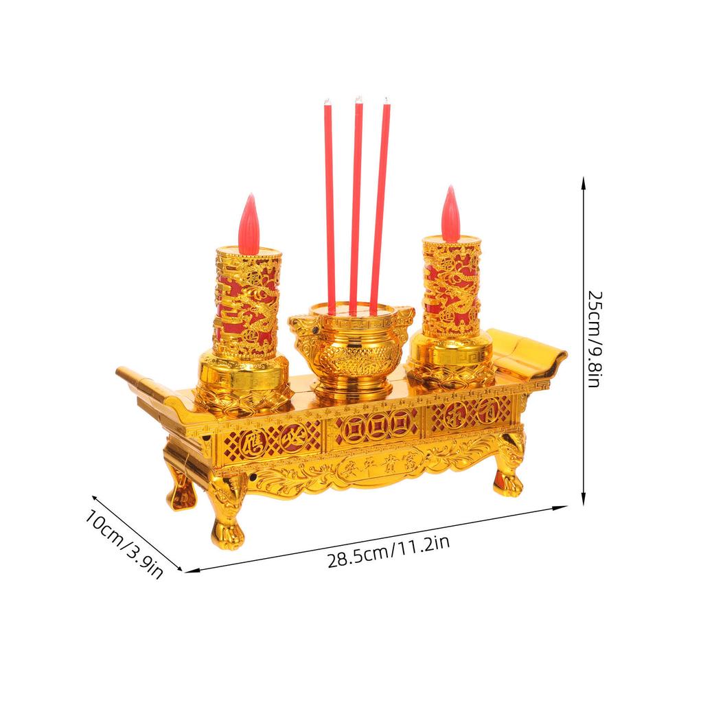 LED Retro Chinesische Lampe Buddhistisches Licht Chinesischer Stil Buddha Zubehör für Zuhause Büro Meditation Anbetung