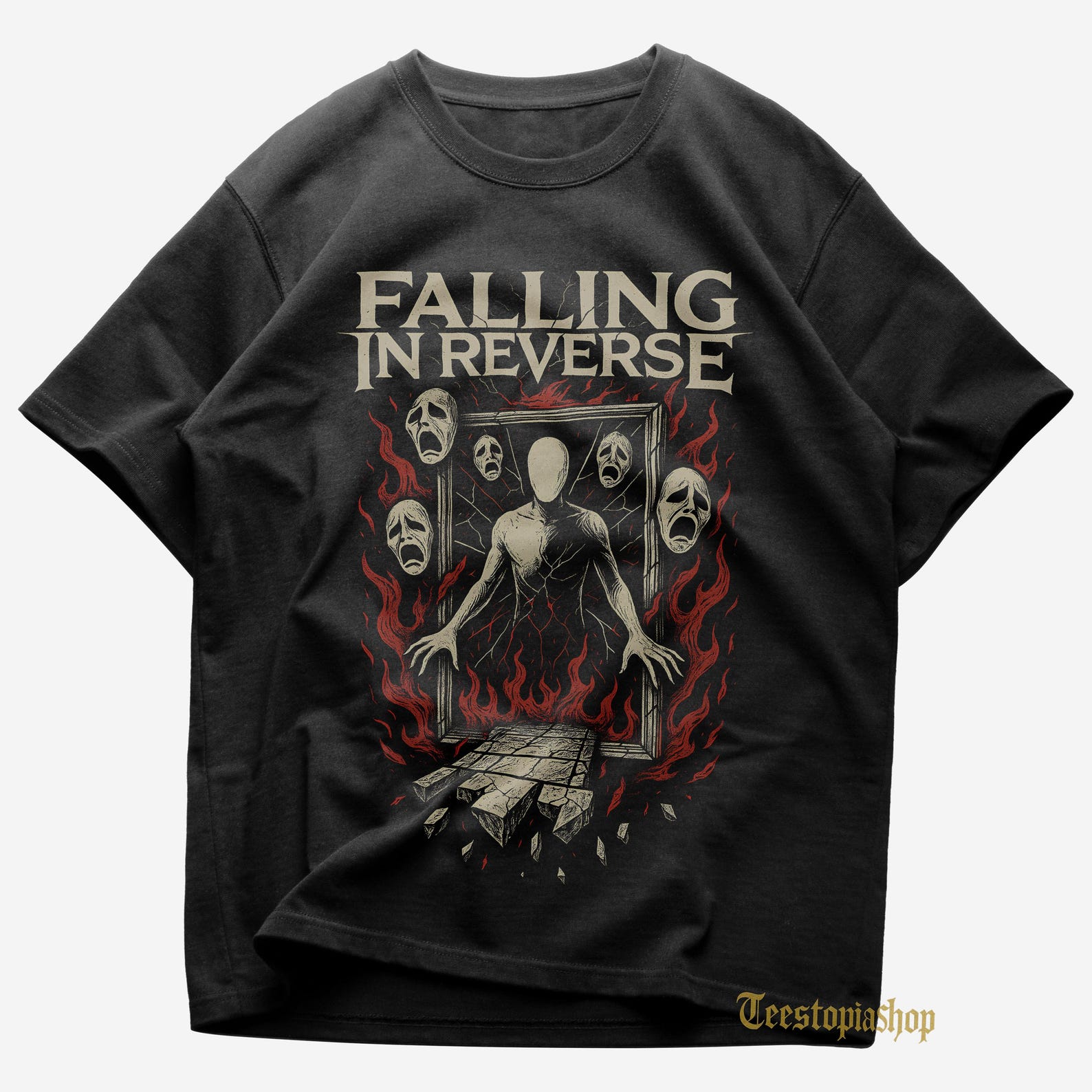 Falling In Reverse T shirt - Bad Guy - ZOMBIFIED - Falling In Reverse Merch - Unisex Rock Tee - Gift for Rock Lovers - Premium Music Apparel M