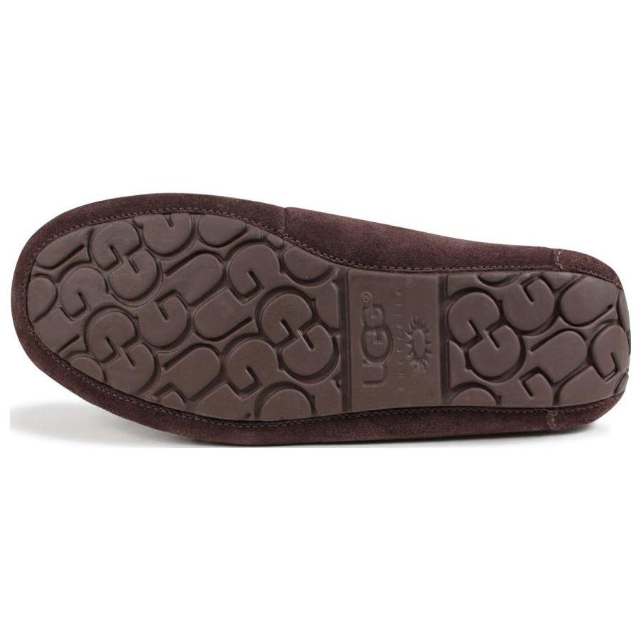 UGG Olsen Slipper Sheepskin Gommino Loafers Men's Maroon 1003390-ESPRE