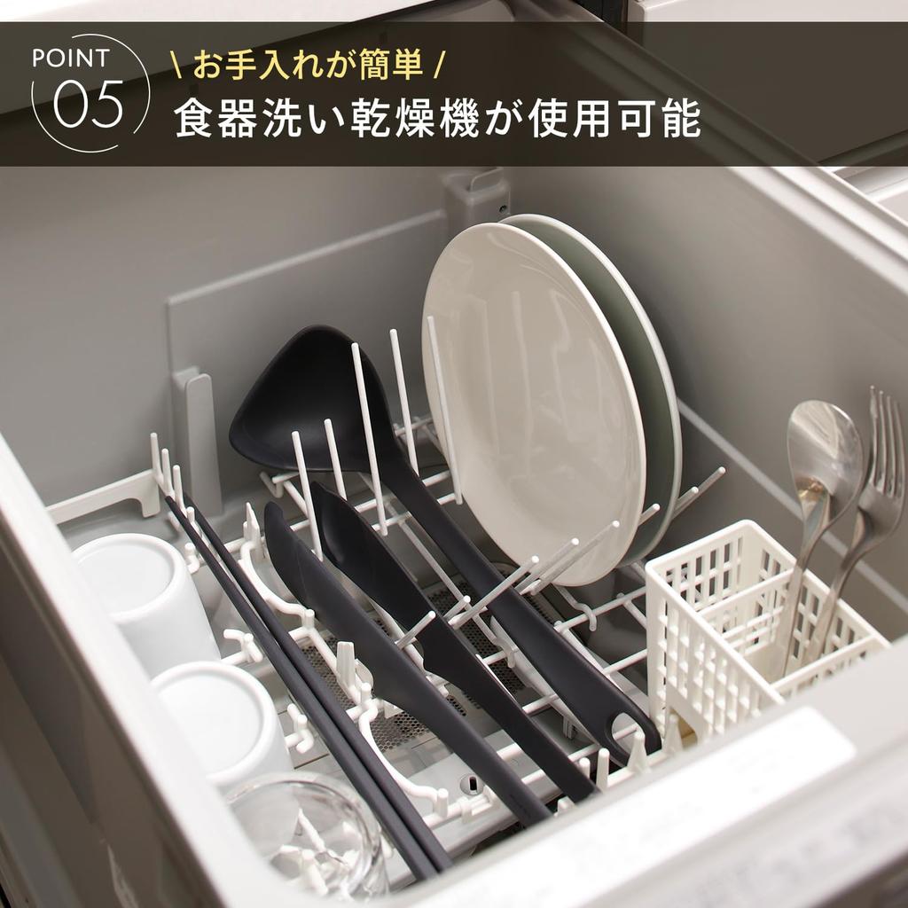 Marna Medium Fits Silicone Kitchen K800GY Easy-Scooping Ladle, (Clam Shape/Gently Curves), Ladle, Utensil, Gray,