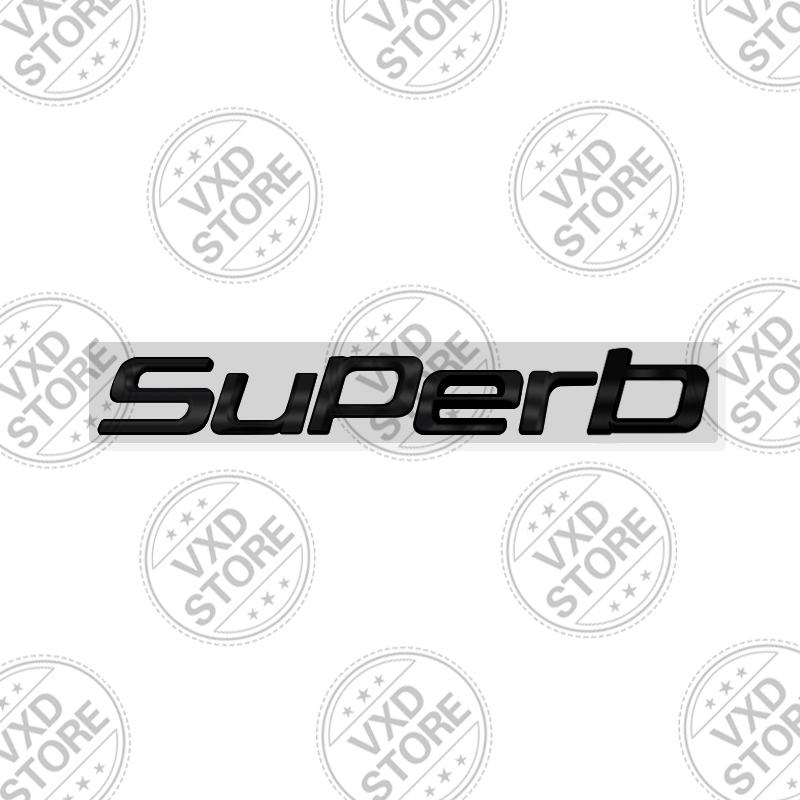 JBIW9 For Skoda Superb Kodiaq Karoq 4X4 Yeti Octavia Rapid Fabia Kamiq Car 3D Metal Letters Badge Decals Sticker Glossy Matte Black
