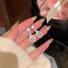 Exquisite S925 Silver Zircon Teardrop Earrings for Women - Light Luxury, High-End Design