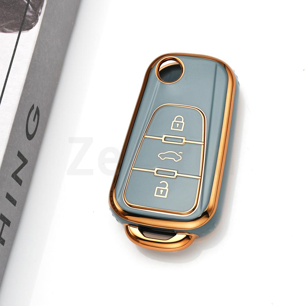 Für Roewe 350 360 750 W5 TPU Auto Schlüsselhülle Abdeckung 3 Tasten Keyless Für Mg Mg3 Mg5 Mg6 Mg7 Gt Gs Auto Hülle Schlüsselanhänger Zubehör