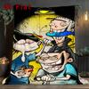Childhood Sweethearts 2D Flat Pattern Flannel Blanket High Quality All Seasons Warmth and Comfort Perfect for Christmas Gifts.SMT0917351