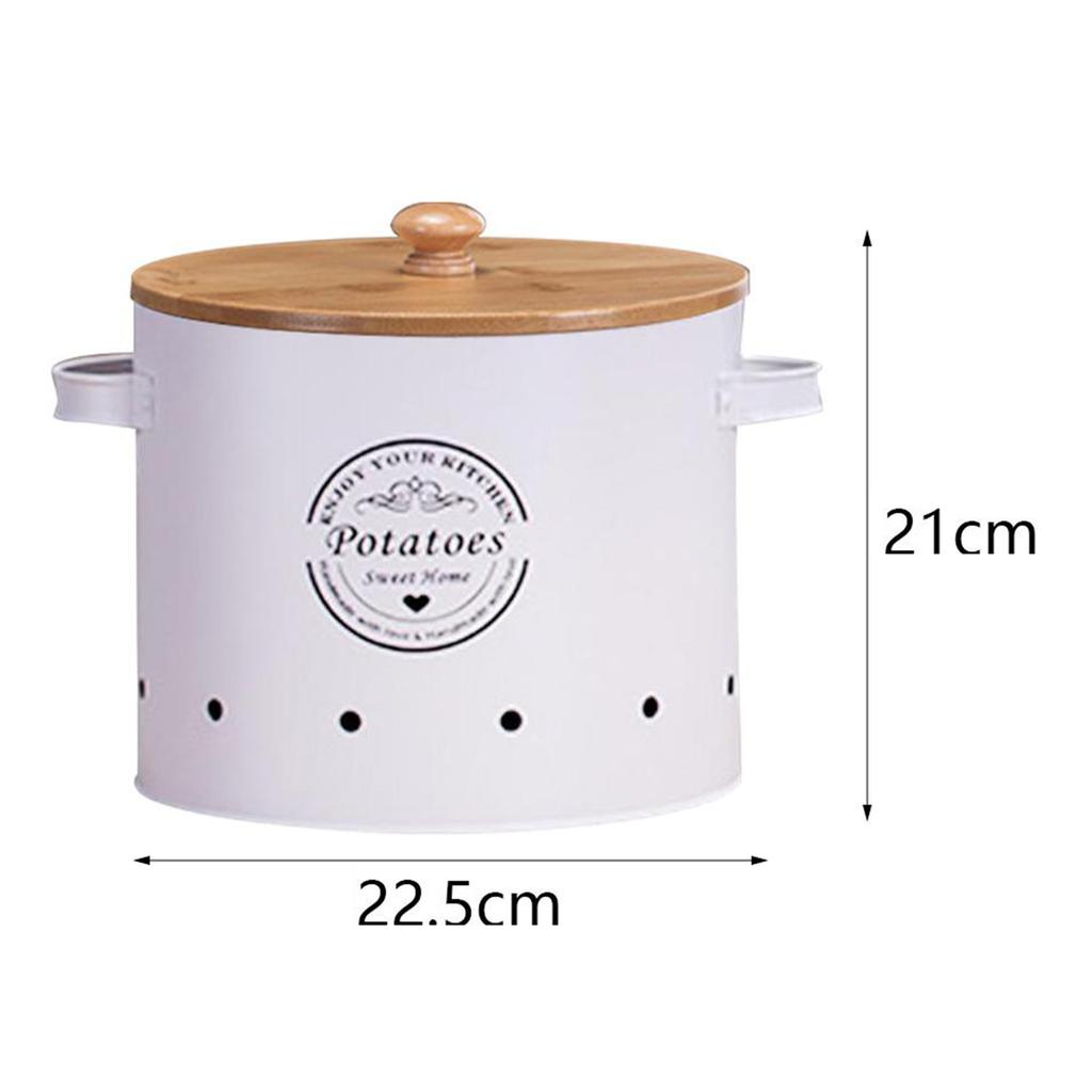 1/3 Pcs Garlic Potato Onion Keeper Fruit Pot/Storage Box Kitchen Storage Canisters Set Food Container Jars Buckets with Lid