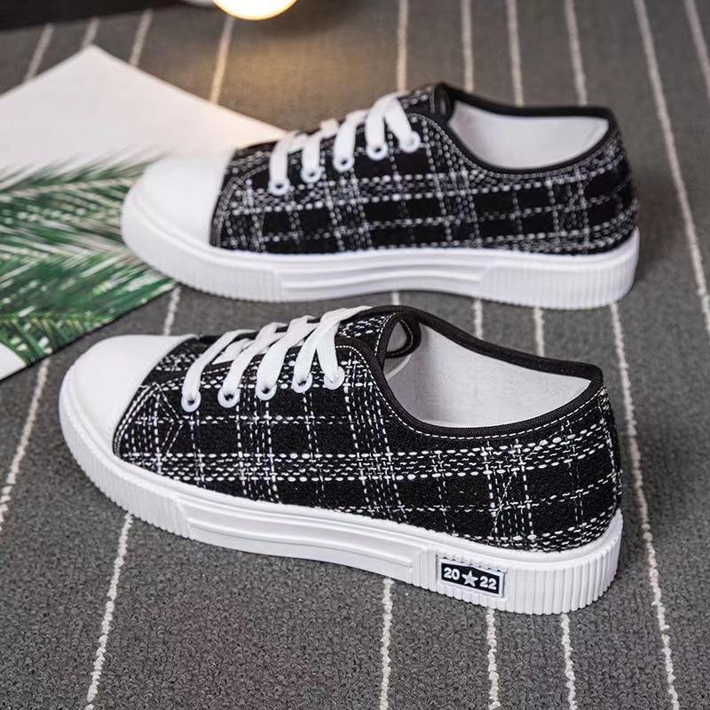 New Canvas Shoes Women's Breathable Comfortable Soft-soled Sports Women's Shoes Casual Shoes Lazy Shoes Female Student Shoes