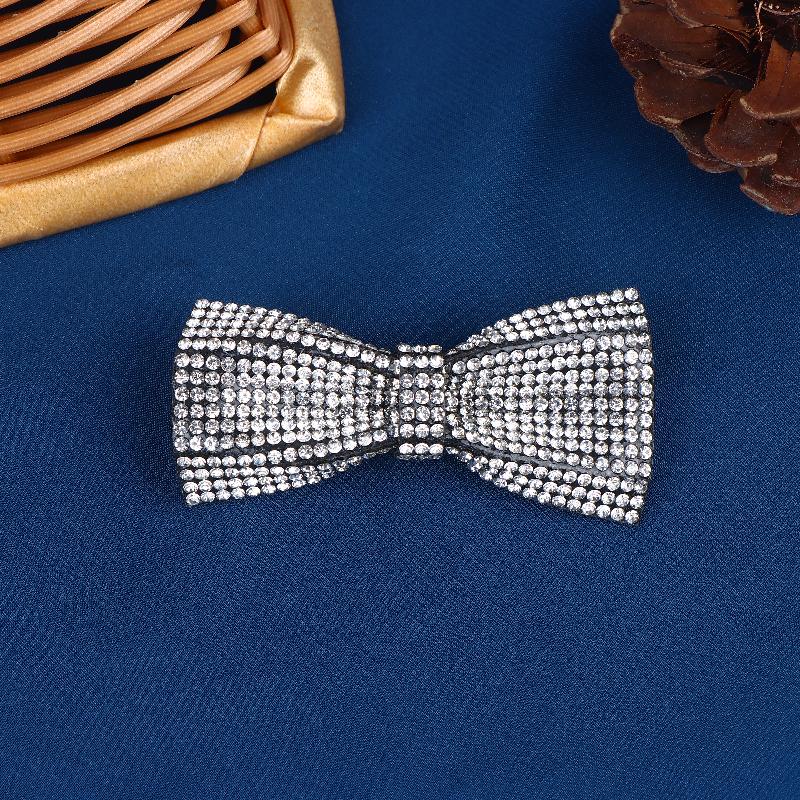 Luxury Rhinestone Brooches For Women Unisex Pearl Bow Knot Pins Banquet Party Backpack Gifts Jewelry Accessories