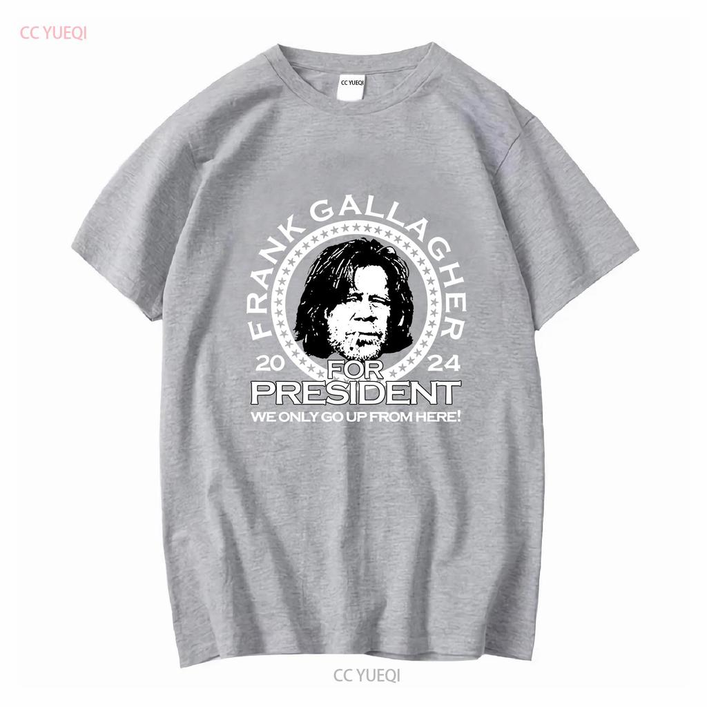 Frank Gallagher For President 2024 Best T Shirt Red Size S 4XL EG575 Vintage Washed Stretched Unisex Comfortable Fashion Soft