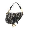 [Použitá] Mini taška Saddle 'Modrý Dior Oblique Jacquard' - Velmi dobrý stav #1ATP1PQ