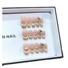 Pure Handmade Autumn New Style Phototherapy Wearable Armor Golden Autumn Rose Cat Eye Nail Art Patch Can Be Detached
