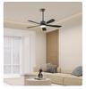 2026 Silent Smart Ceiling Fan Light with Pure Copper Motor and Frequency Conversion for Restaurants