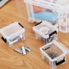 Mini Transparent Plastic Storage Box Car Storage Box Clothing Portable Storage Box Household Goods