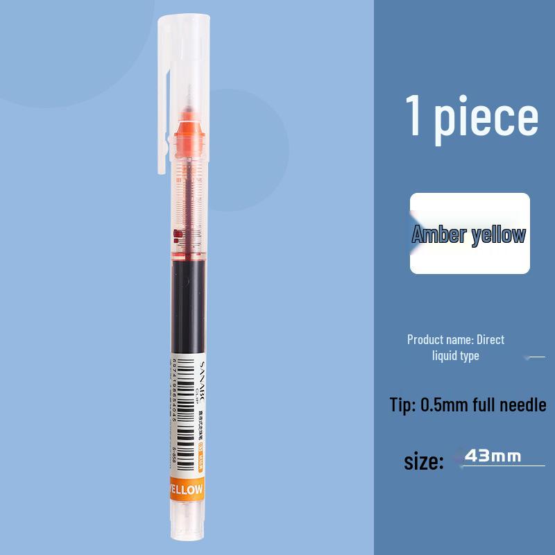 Vibrant Quick-Dry Gel Ink Rollerball Pen 0.5mm Needle Tip, Large Capacity