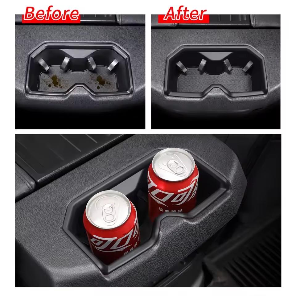 For Toyota Sequoia 2026 2026 Cup Holder Storage Box Shock-Absorbing Central Armrest Organizer Tray Car