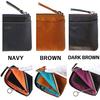 CCOMPANY LIMITED Men's Wallet, Coin Purse, Card Case, with Key Ring, Maurice (Dark Brown)