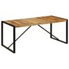 Table de salle à manger en bois de manguier brut 180 cm - VIDAXL - Style industriel