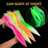 Calamar Blando Luminoso Grande de 17,5 cm-41 cm para Pesca en el Mar Falda de Calamar Pulpo Pesca de Arrastre Señuelos para Atún Aparejos de Pesca en Agua Salada
