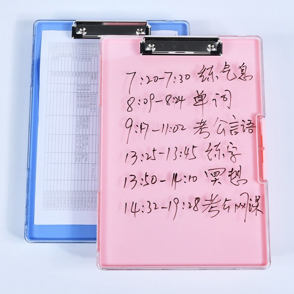 High Capacity Writing Board Double-layer Clipboard Organizer Storage Clipboard  School Supplies