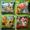 Trendy Ttownshipable Cushion Cover Versatile DoubleSided Pillow Case Fit for Sofa Bed Car  Daily Decor
