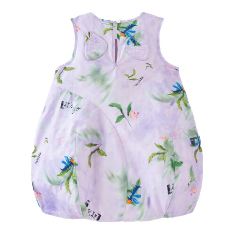 Mini Balabala Girls Pure Cotton Sweet Sleeveless Princess Dress 90