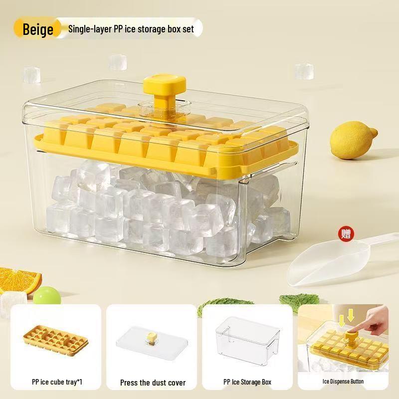 Ice Maker Press-Type Large Ice Cube Tray Food Grade DIY