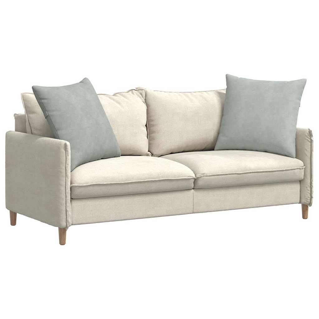 Sofa Cushions 2 Pieces Light Grey 60 X 60 Cm Cord Fabric