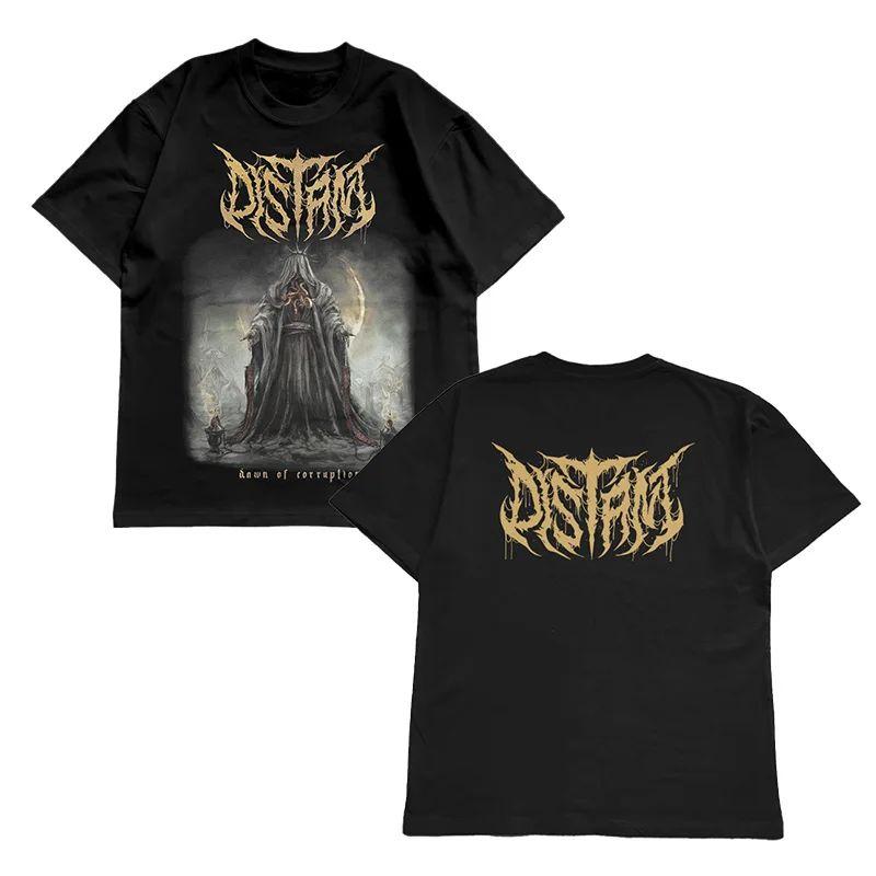 

Rock Hio Pop Street Trend Short Sleeve Distant Dead Core Band T-Shirt Cotton Comfortable Loose Men s and Women s Clothing 5XL різнокольоровий
