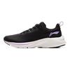 Lining Yunque Comfortable Breathable Non-Slip Wear-Resistant Low-Top Casual Running Shoes Women sneaker Black Purple ARSU064-3