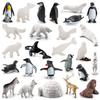 Arctic Animal Pvc Collection With Realistic Marine Land Creatures For Educational Use