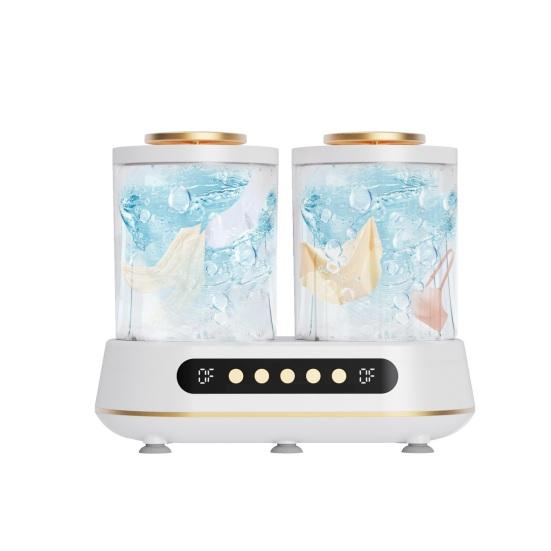 Portable Mini Washer Dual Bucket Socks Underwear Compact Laundry Cup Washing Machine for for Dorm