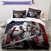Cross Templars Knight 3pcs Bedding Set Duvet Cover Closure Includes 1 Duvet Cover & 2 Pillowcases for All Seasons Bedroom Home Dorm Decor
