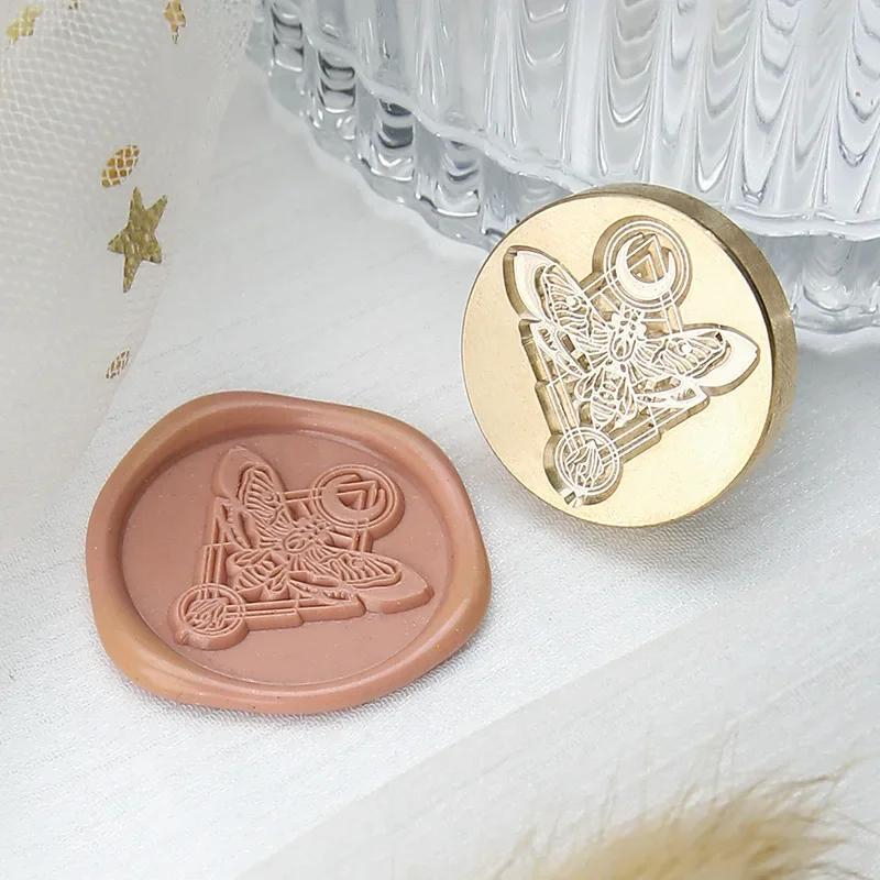Wax Seal Stamp Moon Stars Vintage Sealing Stamp Head For Cards Craft Envelopes Wedding Wax Lacquer for Seals Scrapbooking