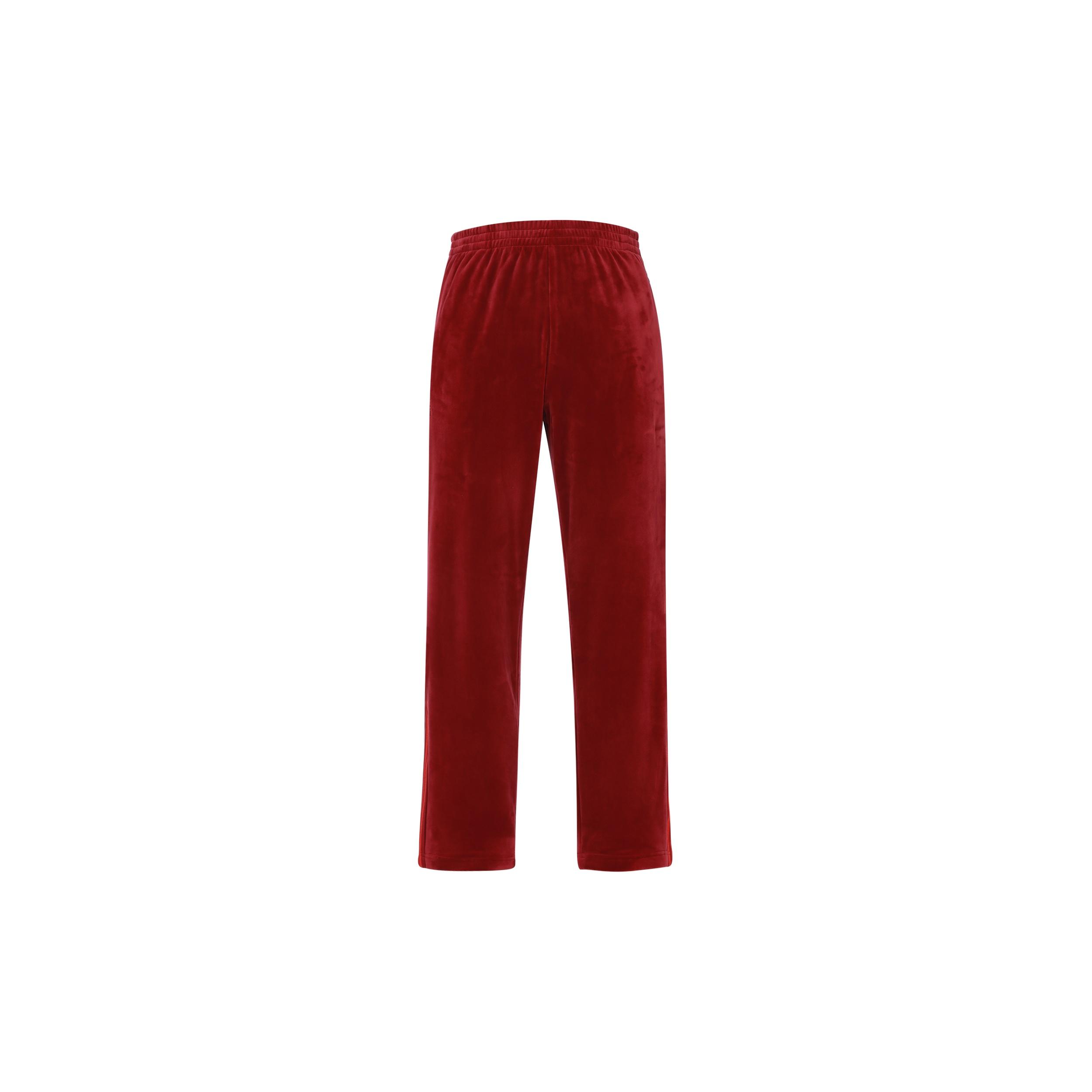 Men s adidas x IVY PARK Crossover Solid Color Stripe Sports Pants/Trousers/Joggers Red HN0306 L